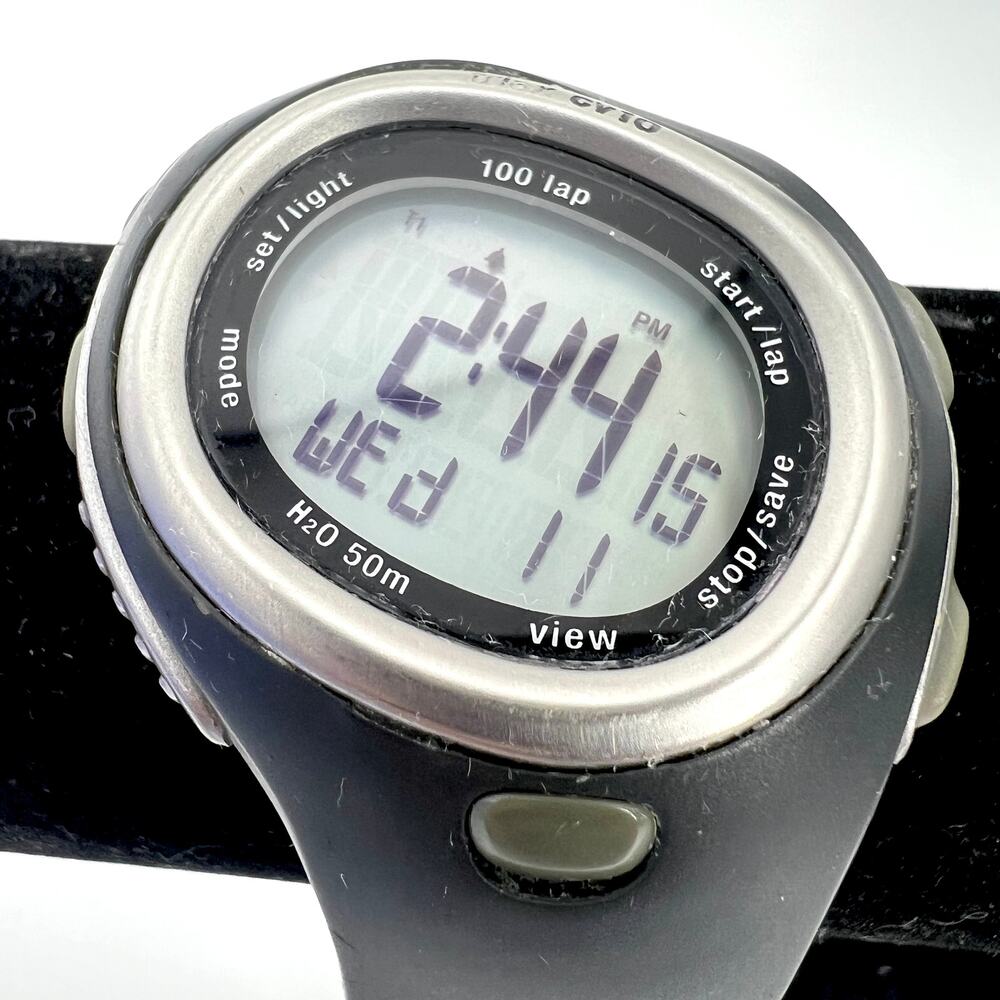 Nike Black Gray Triax CV10 SM0020 Wrist Watch Works